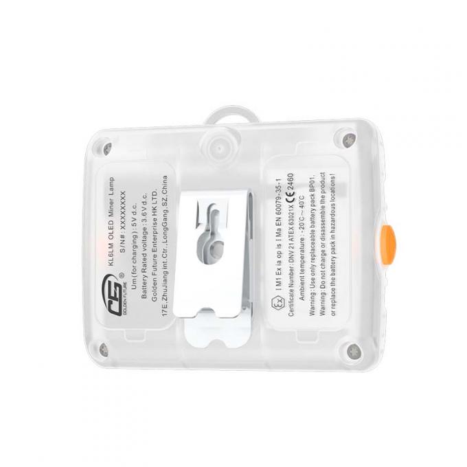 Lampu Kepala Tambang Anti Ledakan KL6LM Disetujui ATEX 15000 Lux LED Desain Tanpa Kabel 3