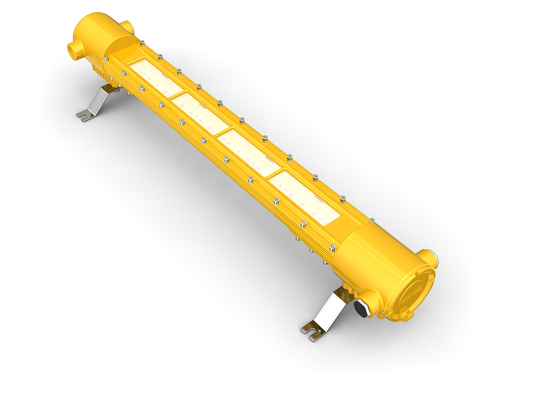 Fluorescent Explosion Proof Torch Light Fitting IP66 tahan korosi dilapisi bubuk
