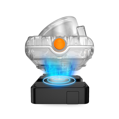 ATEX Kompatibel KL6LM 15000Lux Rechargeable Wireless Mining Cap Lamp Waktu kerja 16 jam