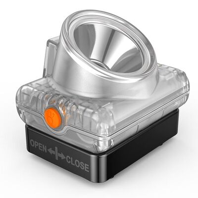 15000Lux ATEX Disetujui IP68 Waterproof LED Mining Cap Lamp Cordless Miner Head Lamp