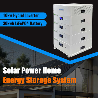 51.2V 100A Penyimpanan Energi Surya Portabel untuk Rumah Model SPS001 15KWh dengan BMS AC Baterai LiFePO4 48V
