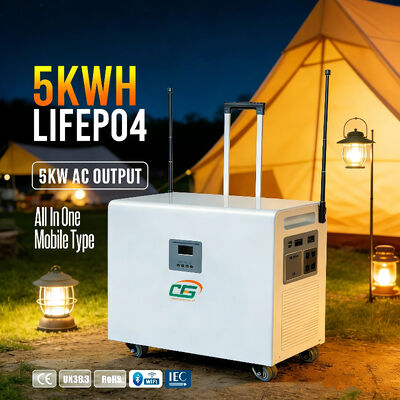 BH-5KWH All in One Power Station Portable Home Energy Storage Baterai Paket 51.2v 5Kw Lifepo4 Gaya Bagasi
