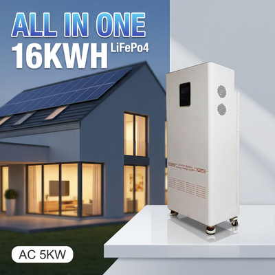 NK005A 51.2v 48v All in One Inverter 5Kw dan 15Kwh16 Kwh LifePo4 Baterai Tenaga Surya Sistem Penyimpanan Energi Rumah