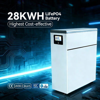 NK008 28 kwh Tenaga Surya 51.2v 48v Lifepo4 Baterai Paket Sistem Energi Rumah dengan BMS & LCD Monitor