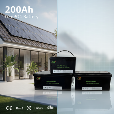 Baterai Penyimpanan LiFePO4 12.8V 150Ah Baterai Lithium Siklus Hidup Dalam dengan Perlindungan BMS untuk Rumah yang Dapat Dilepas