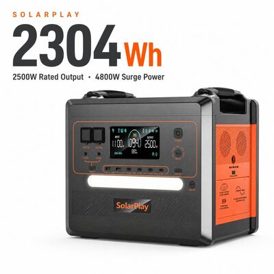 Grosir 2500W 2304Wh LiFePO4 Solar Generator Portable Power Station UPS MPPT untuk Rumah Cadangan darurat Camping